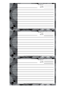 Black Gray Wallpaper Recipe Card Template
