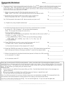 Exponential Worksheet Printable pdf