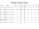 Simple Family Chore Chart