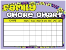 Floral Family Chore Chart