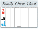 Family Cleaning Chore Chart