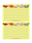 Holiday Cookies Yellow Recipe Card Template 4x6