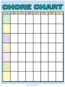 Colorful Weekly Chore Chart