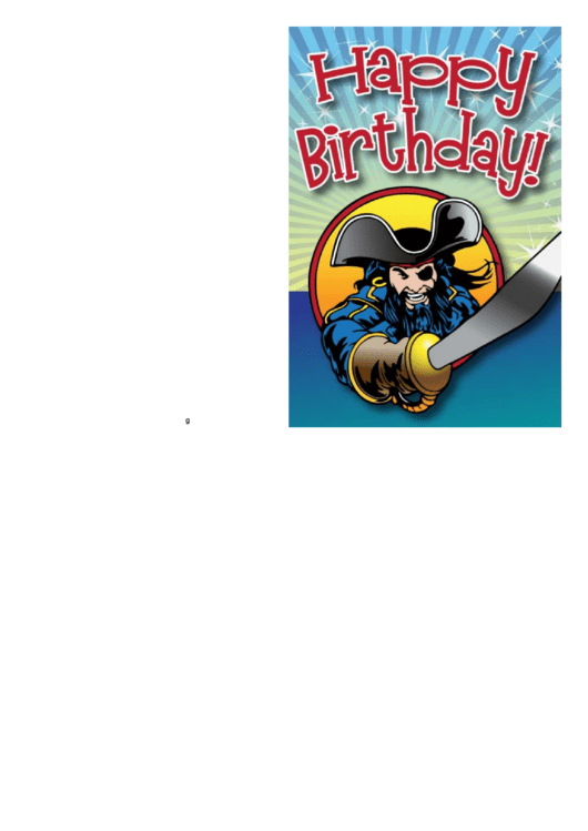 Happy Birthday Card Printable pdf