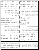 Civil Rights Flash Cards