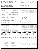 Rental And Property Law Vocabulary Flash Cards Printable pdf