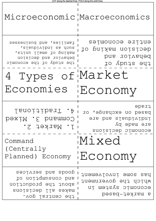Economics Flash Cards Printable pdf