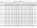 Weekly Payroll Time Card Template