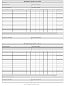Multiple Project Time Card Template (horizontal)