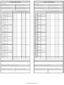 7-day Time Card Template - Two Per Page