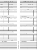 Multiple Client Time Card Template (black&white)