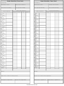 Semi-monthly Time Card Template - Two Per Page