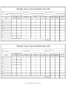 Weekly Time Card Template With Paid Time Off