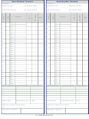 Semi-monthly Timecard Template - Two Per Page