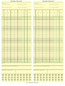 Monthly Timecard Template