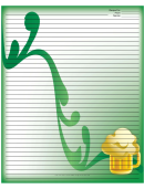 Green Mugs Recipe Card 8x10