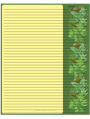 Green Herbs Recipe Card 8x10