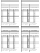 Manual Timecard Template For Month - Four Per Page
