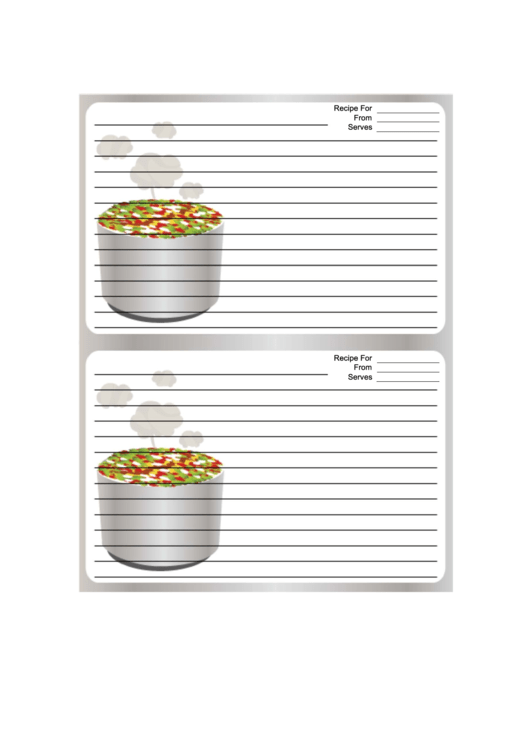 Tasty Gray Recipe Card Printable pdf
