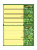 Green Herbs Recipe Card