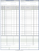 Bi-weekly Timecard Template - Two Per Page