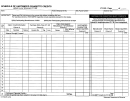 Form Ct-102 - Schedule Of Unstamped Cigarette Credits