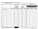 Form Ct-103 - Schedule Of Cigarettes Stamped For Sale