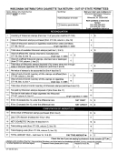 Form Ct-105 - Wisconsin Distributor's Cigarette Tax Return - Out-of-state Permittees