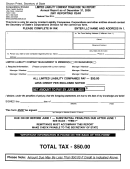 Limited Liability Company Franchise Tax Report - Arkansas Corporations Division