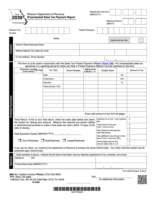 Top 38 Missouri Sales Tax Form Templates Free To Download In PDF Format