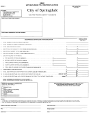 Form W-3 - Withholding Tax Reconciliation - 2002 - City Of Springdale