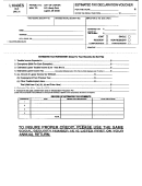 Form L1040es - Estimated Tax Declaration Voucher