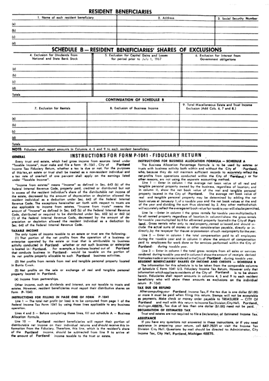 Resident Beneficiaries Printable Pdf Download