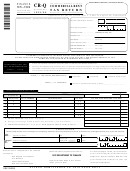 Form Cr-Q - Commercial Rent Tax Return - 1999/00 Printable pdf