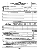 Form P-1065 - City Of Pontiac Income Tax Partnership Return