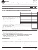 Form Clt-4x - Amended Montana Corporation License Tax Return With Instructions - 2002