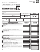 Fillable Form 513nr - Oklahoma Nonresident Fiduciary Return Of Income - 2013 Printable pdf