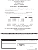Litter Permit Application Form For 2014 - Rhode Island Department Of Revenue