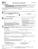 Employer Data Change Form - State Of Massachusetts Printable pdf