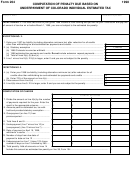 Form 204 - Computation Of Penalty Due Based On Underpayment Of Colorado Individual Estimated Tax (1998)