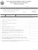 Pine Tree Development Zone Tax Credit Worksheet For Tax Year 2016 - Maine Department Of Revenue