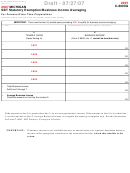 Form C-8000g Draft - Sbt Statutory Exemption/business Income Averaging - 2007