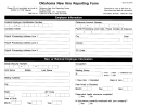 Form Oes-112 - Oklahoma New Hire Reporting - 1997