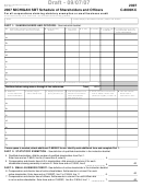Form C-8000kc Draft - Michigan Sbt Schedule Of Shareholders And Officers - 2007