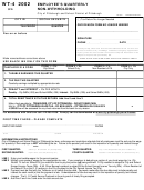 Form Wt-4 - Employee's Quarterly Non-withholding - 2002