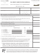 Form 41a720-s27 - Schedule Kjda - Tax Credit Computation Schedule