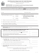 Form 5217-d - Educational Opportunity Tax Credit Worksheet - 2016