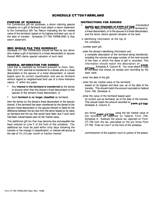 Schedule Ct709 Farmland printable pdf download