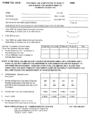Form Tol 2210 - Statement And Computation Of Penalty And Interest For Underpayment Of Estimated Toledo Tax - 1999