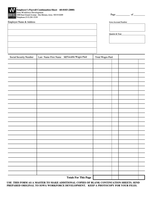 Form 60-0103 - Employer